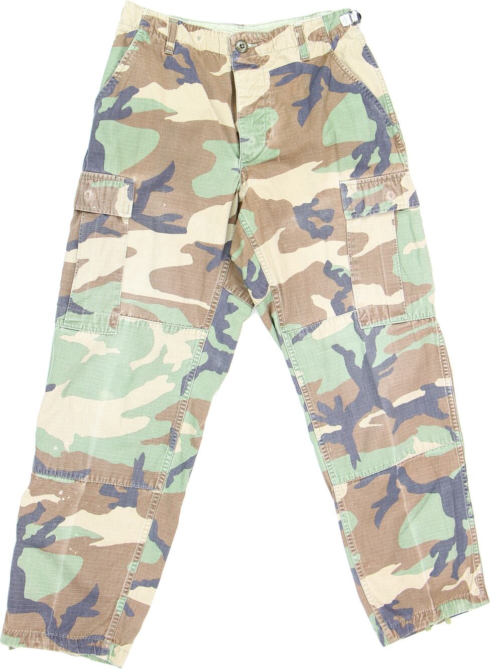 Vintage Trashed Army Camo Cargo Pants Small